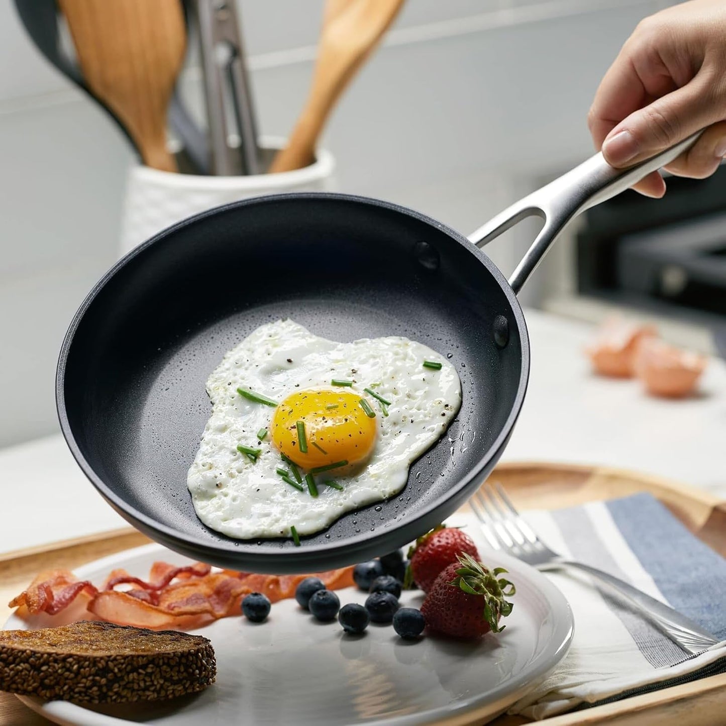KitchenAid Nonstick Frying Pan Set, 3-Piece