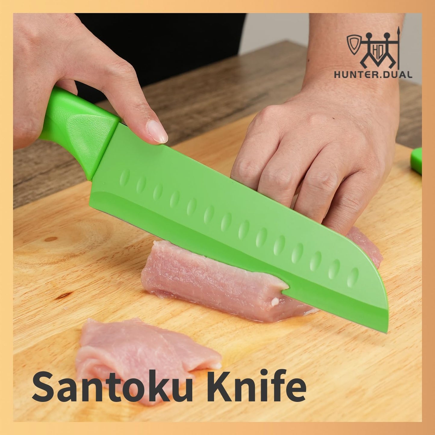 12-PC Kitchen Knife Set with Sharpener Covers