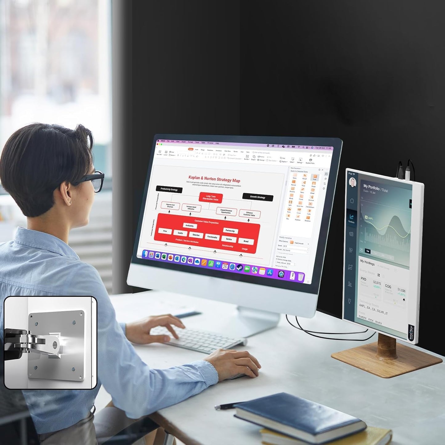 InnoView 15.6'' FHD Portable Laptop Monitor