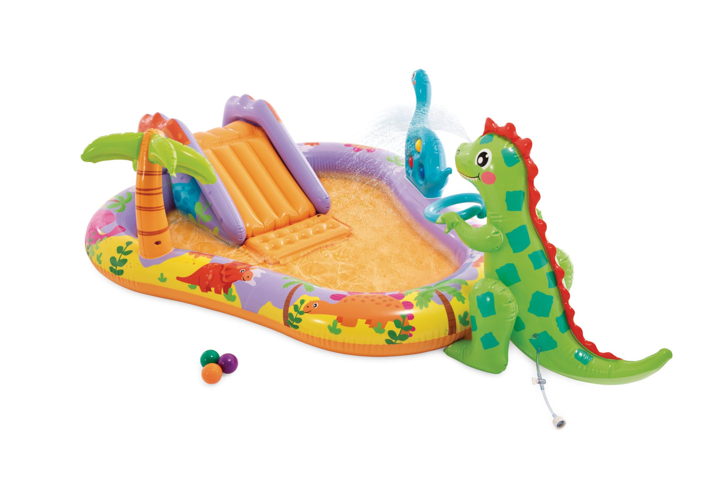 Intex Dino Park Inflatable Kids Pool with Slide