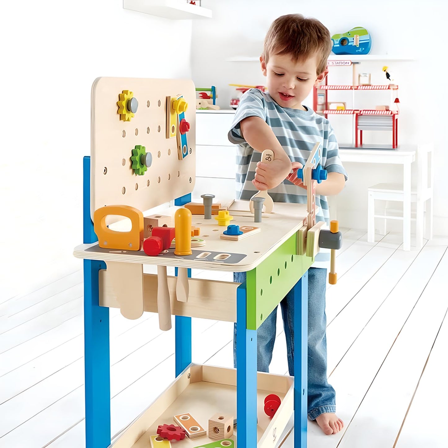 Hape Wooden Toolbench Pretend Play Builder Set