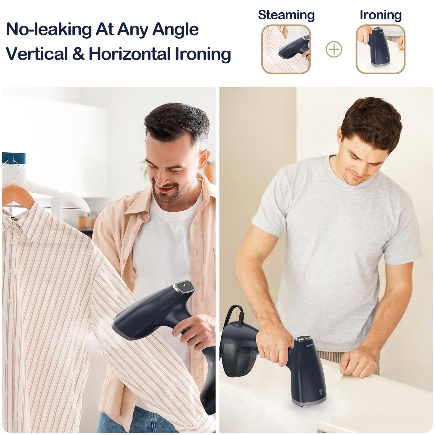 BEAUTURAL Handheld Garment Steamer, 1500W Fast Heat