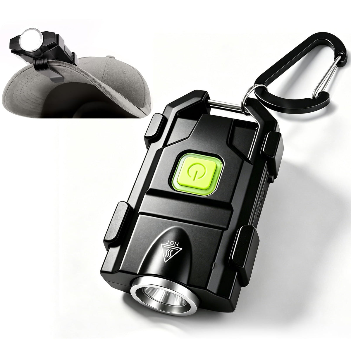 Rechargeable 500LM Mini Keychain Flashlight