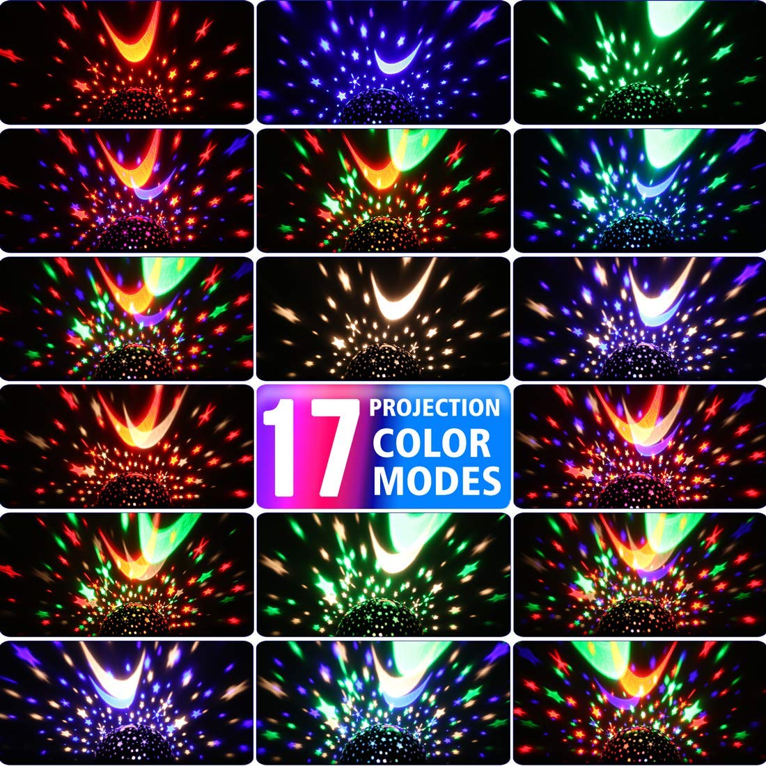 MOKOQI Star Projector Night Light for Kids