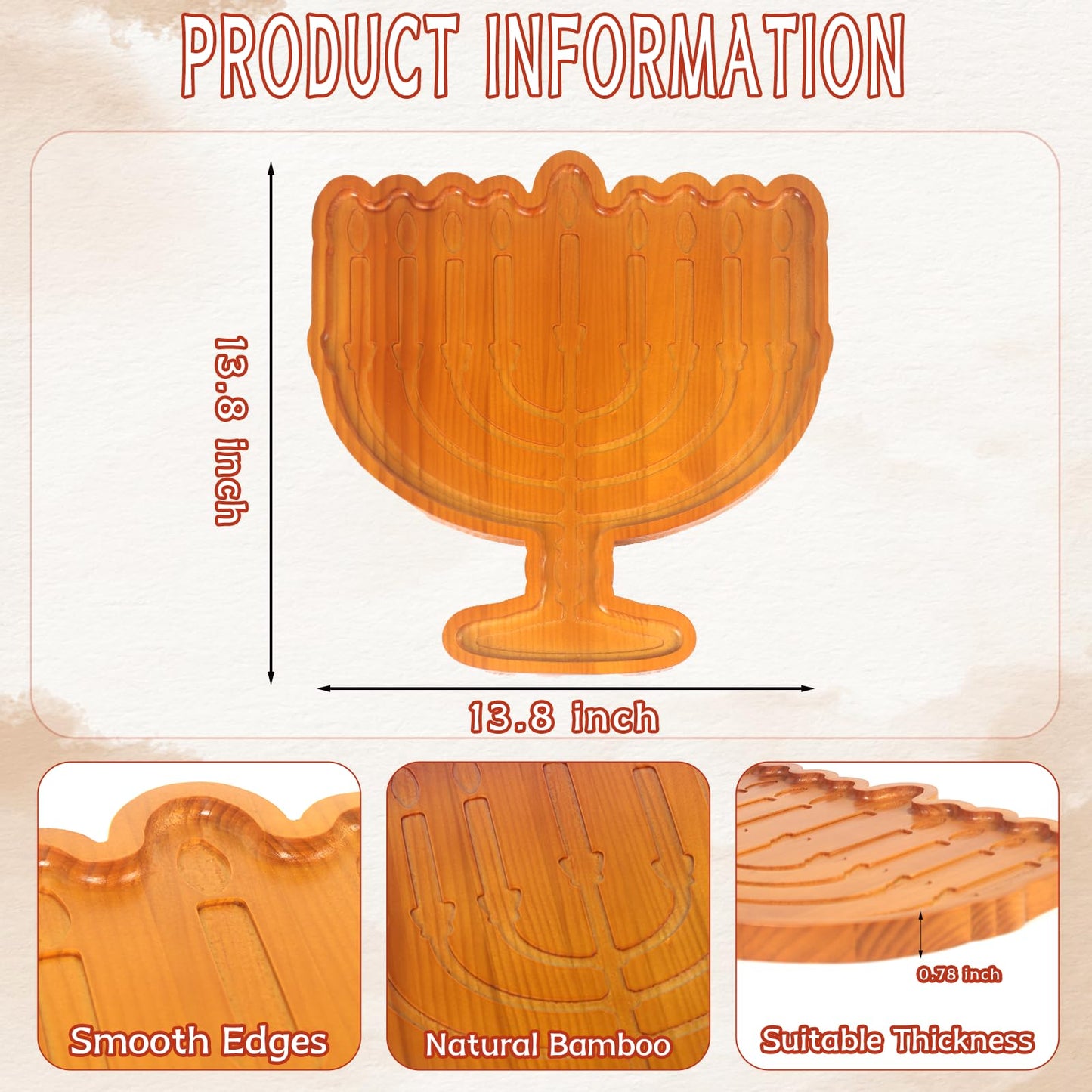Hanukkah Charcuterie Serving Tray by Tkifoda