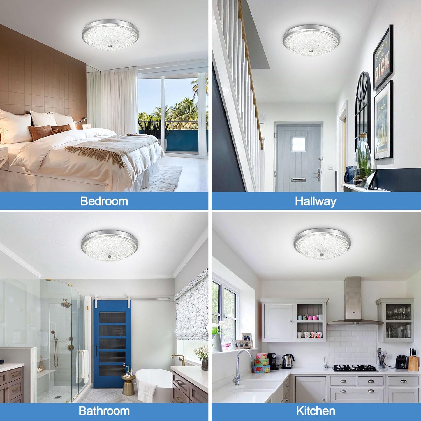 40W Adjustable LED Flush Mount Ceiling Light
