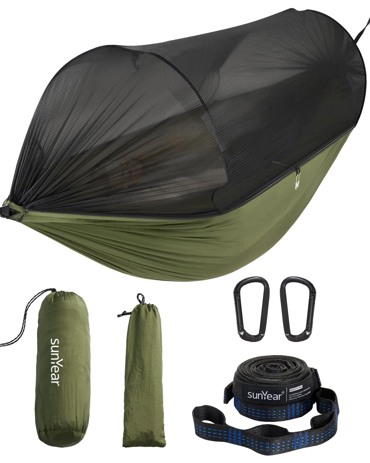 Camping Hammock with Mosquito Net and Tree Straps