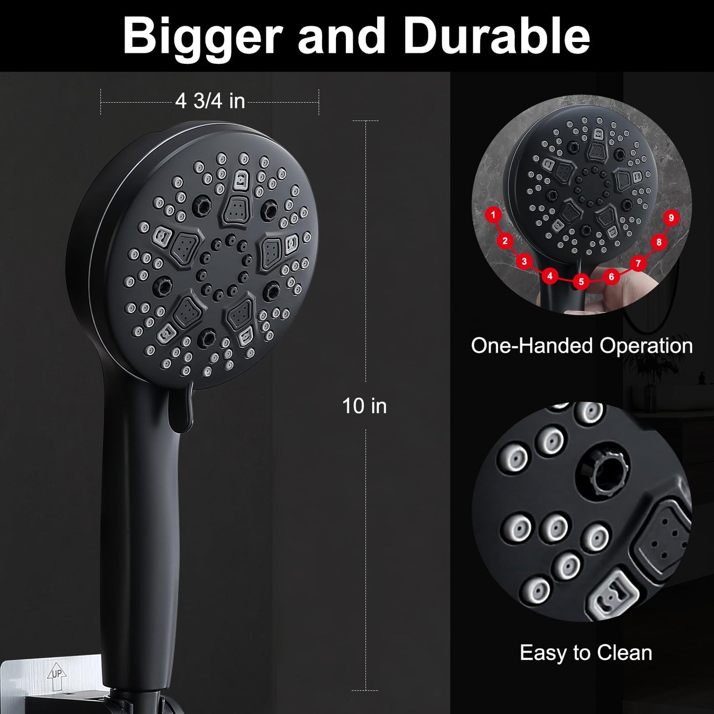 12 Inch Rainfall Shower Head with Handheld Spray