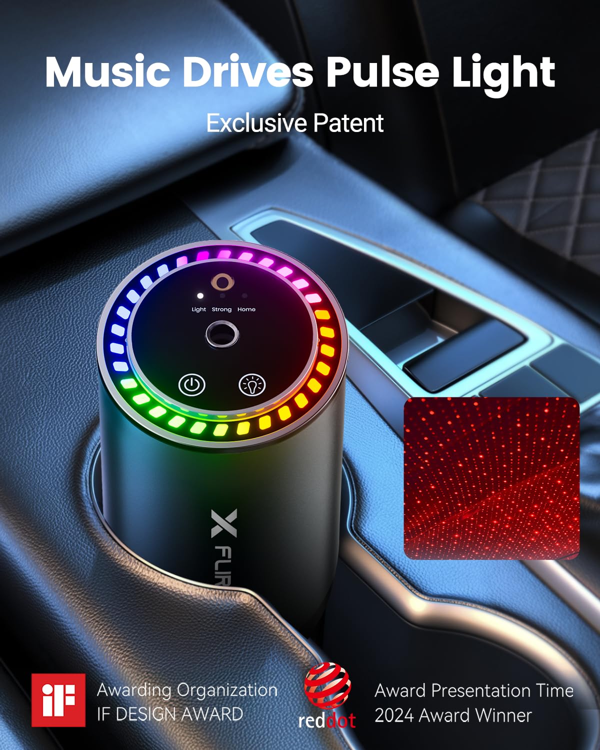 Flirva Smart Car Air Freshener with Nano Mist