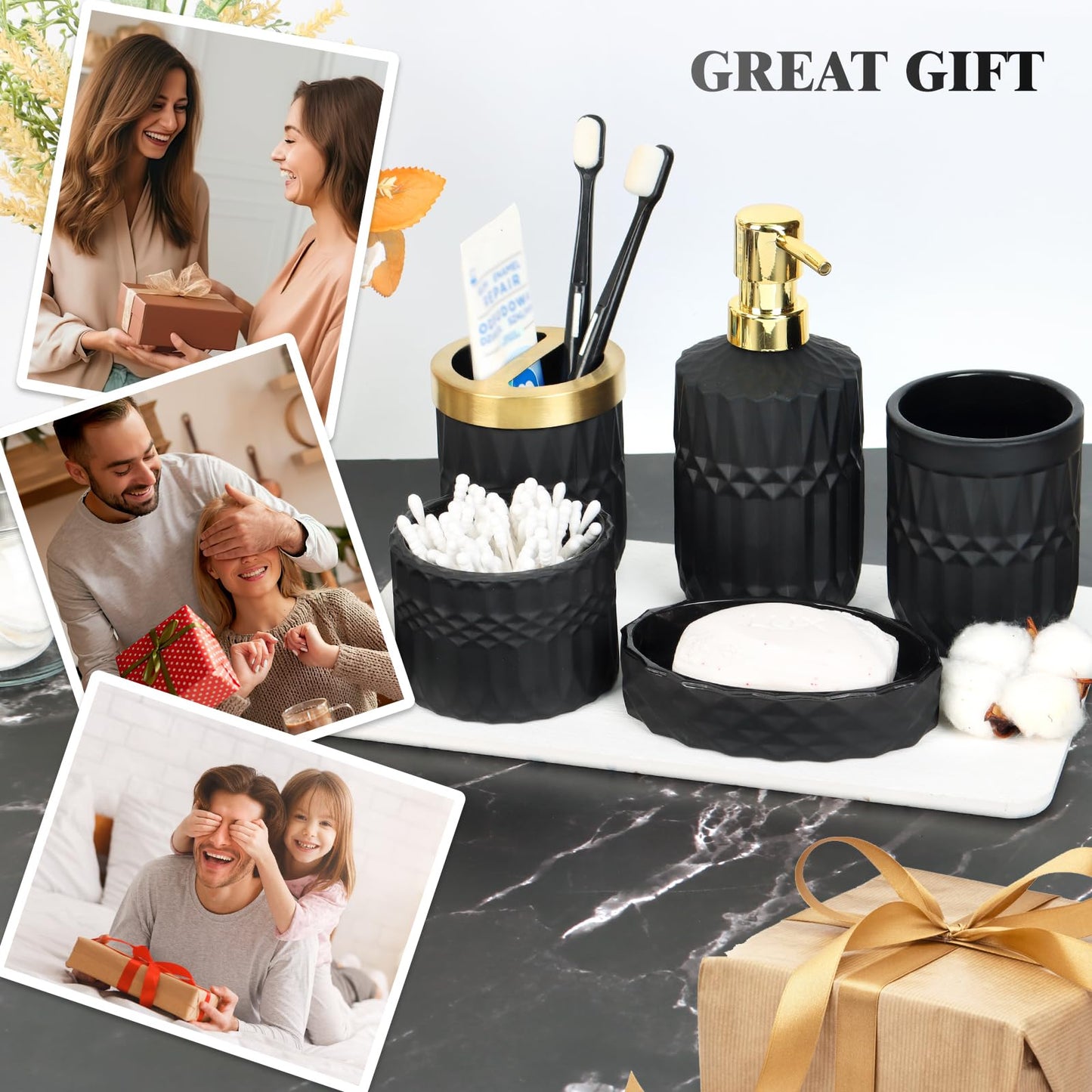 5-Piece Bathroom Accessories Set by Ulable