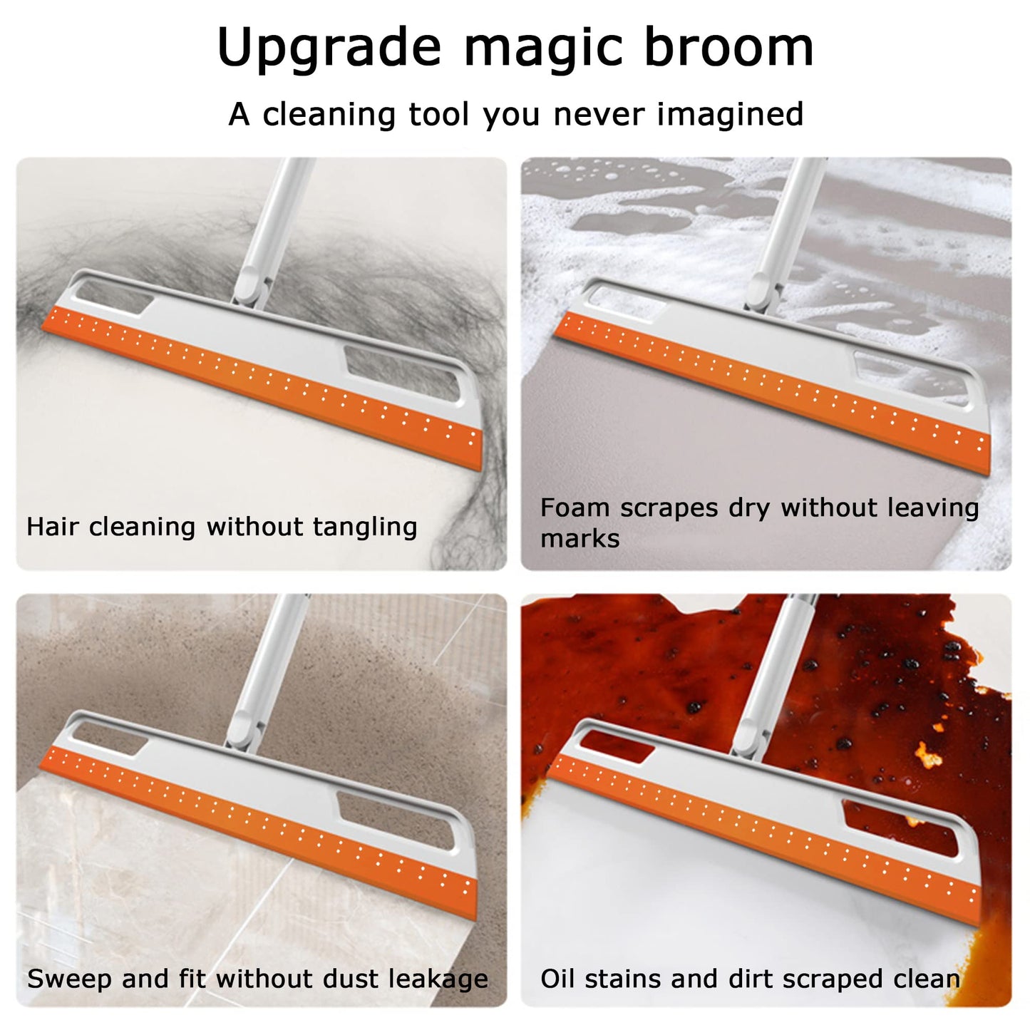Multifunction Silicone Floor Squeegee for Cleaning