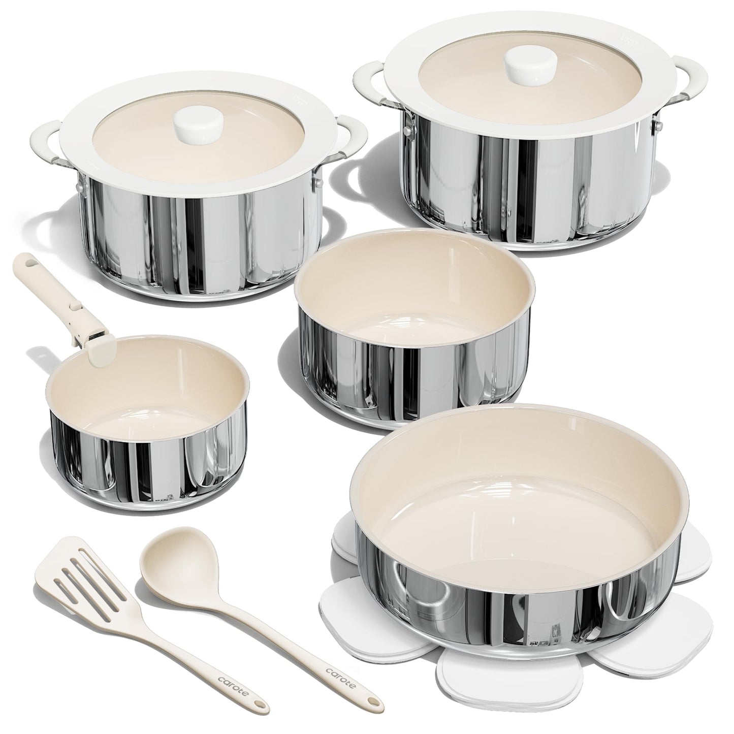 14-Piece CAROTE Non-Stick Cookware Set with Handles