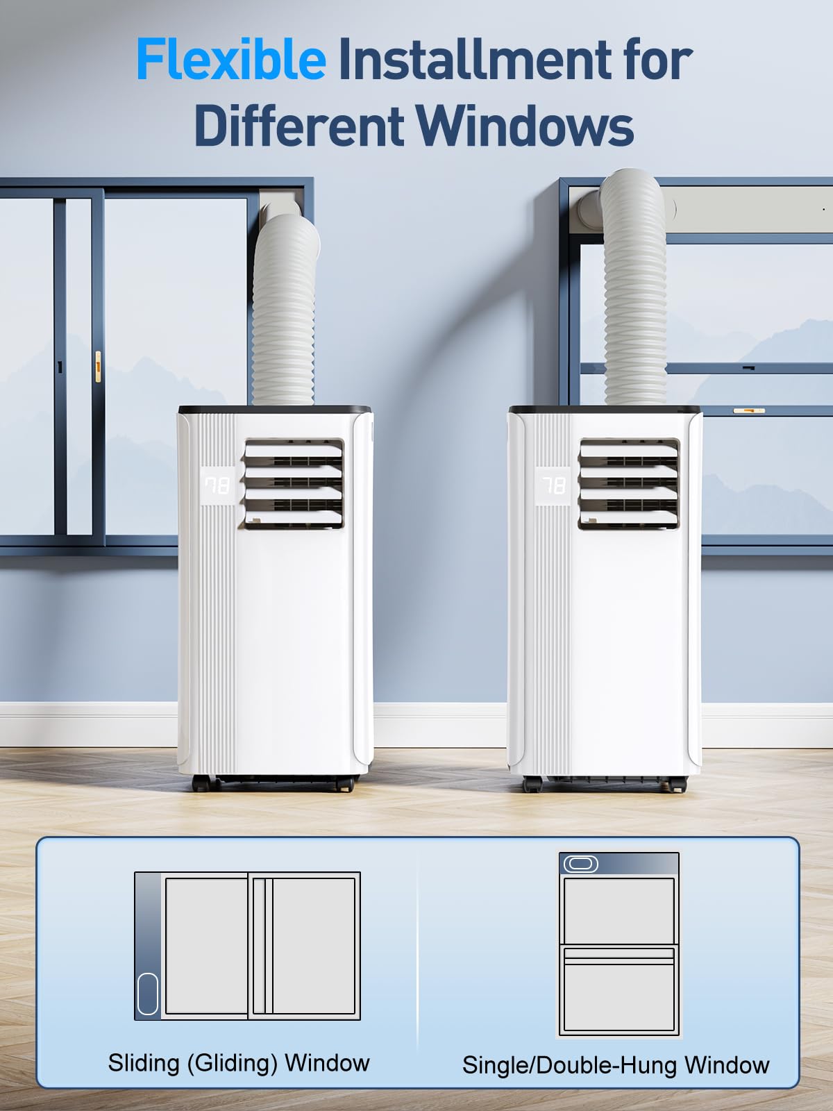 10000 BTU Portable Air Conditioner for 450 Sq Ft