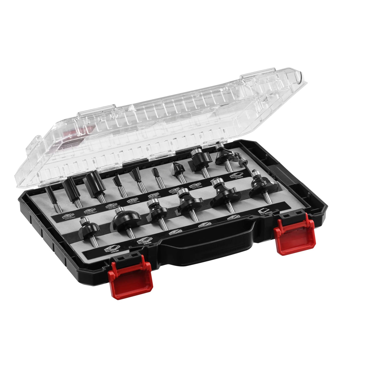 15 Piece Carbide-Tipped Router Bit Set