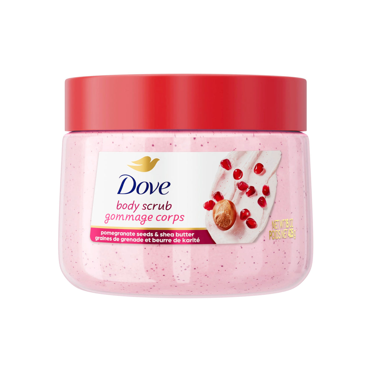 Dove Pomegranate Shea Butter Exfoliating Body Scrub 15 oz