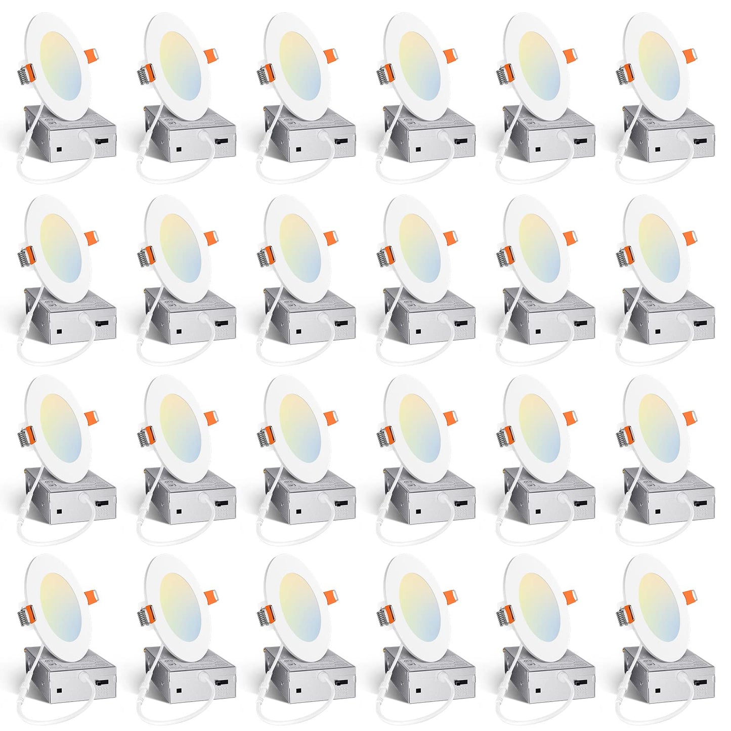 Amico 24 Pack Dimmable LED Recessed Lights