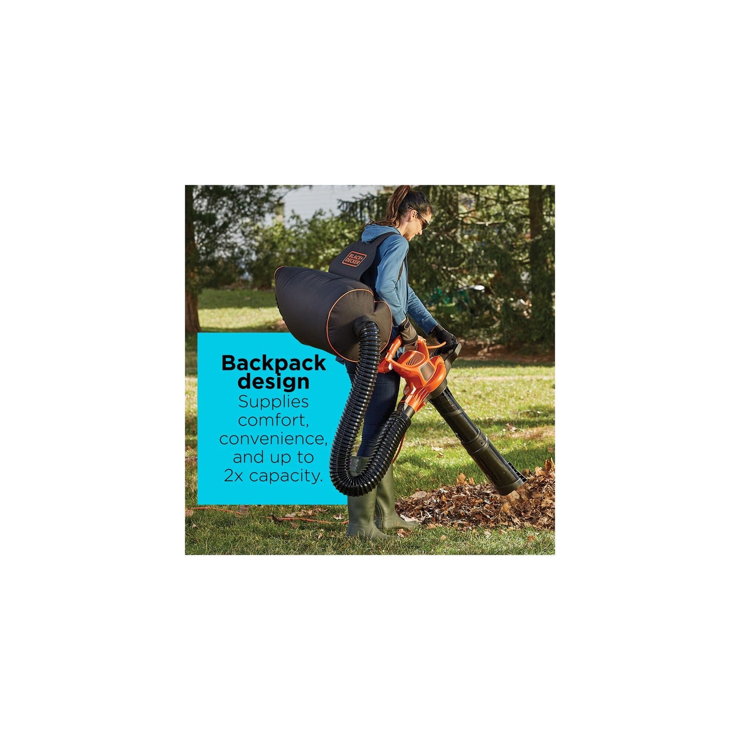 BLACK+DECKER 3-in-1 Leaf Blower Vacuum Mulcher