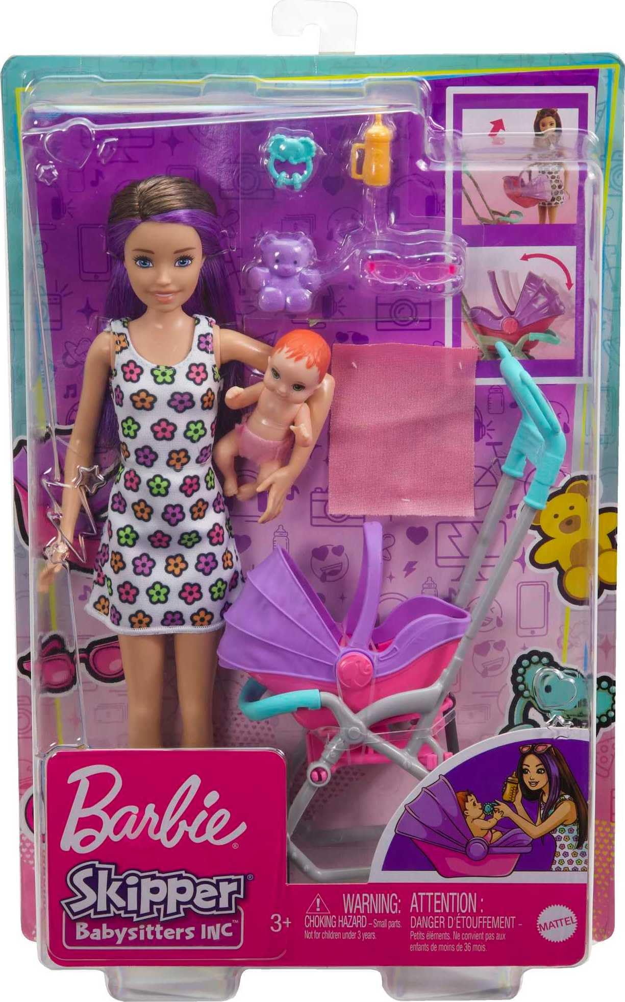 Barbie Skipper Babysitters Playset with Doll & Accessories