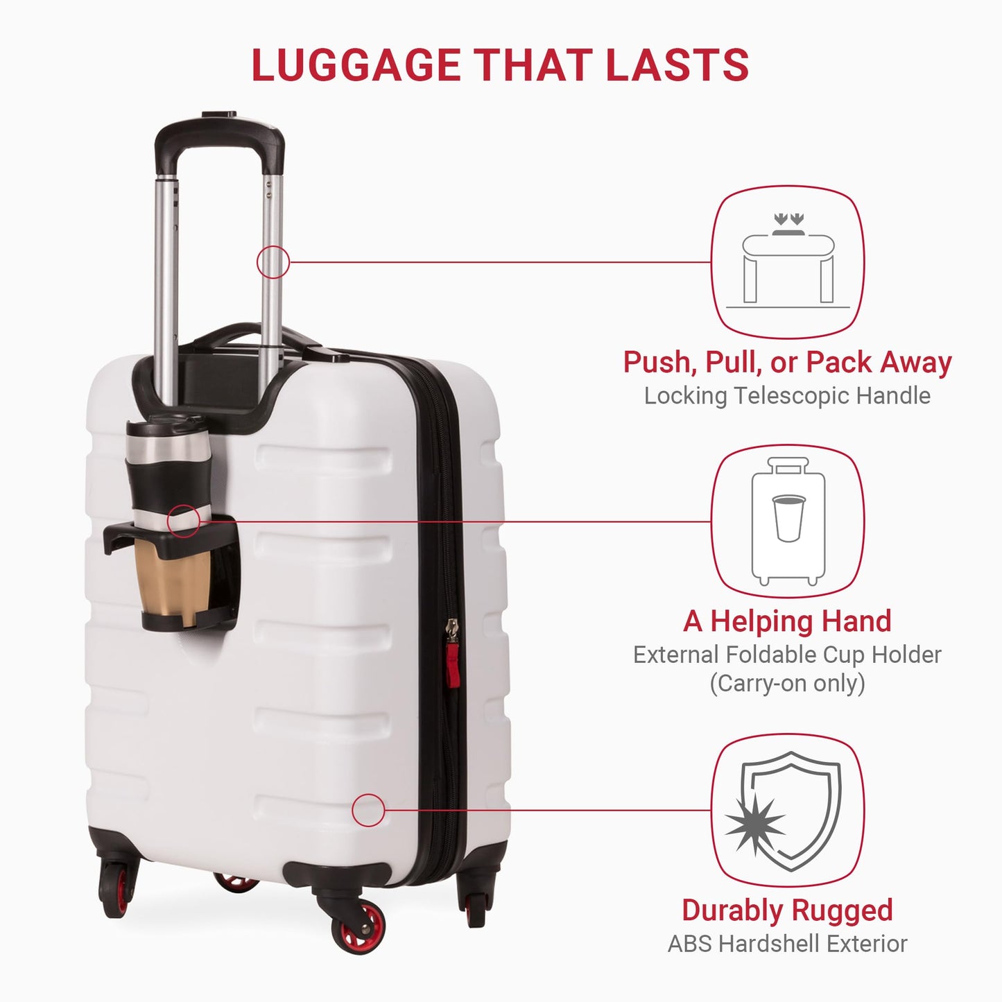 SwissGear 19-Inch Expandable Hardside Carry-On