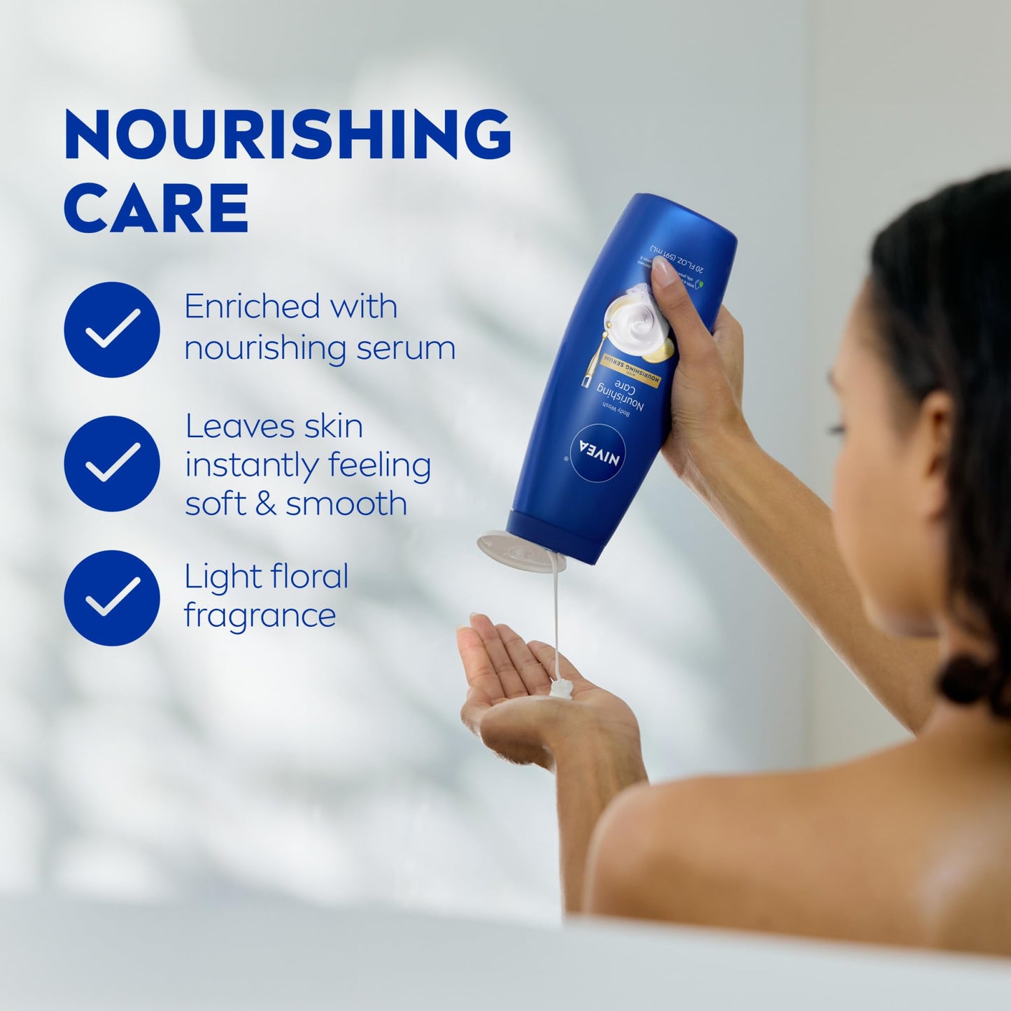 6 Pack NIVEA Nourishing Body Wash with Vitamins