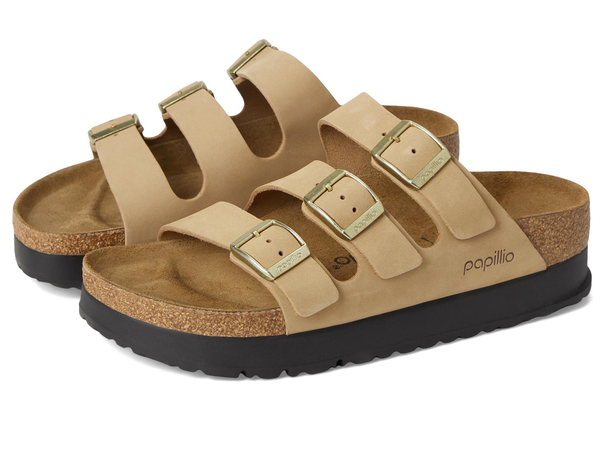 Birkenstock Florida Platform Nubuck Sandals