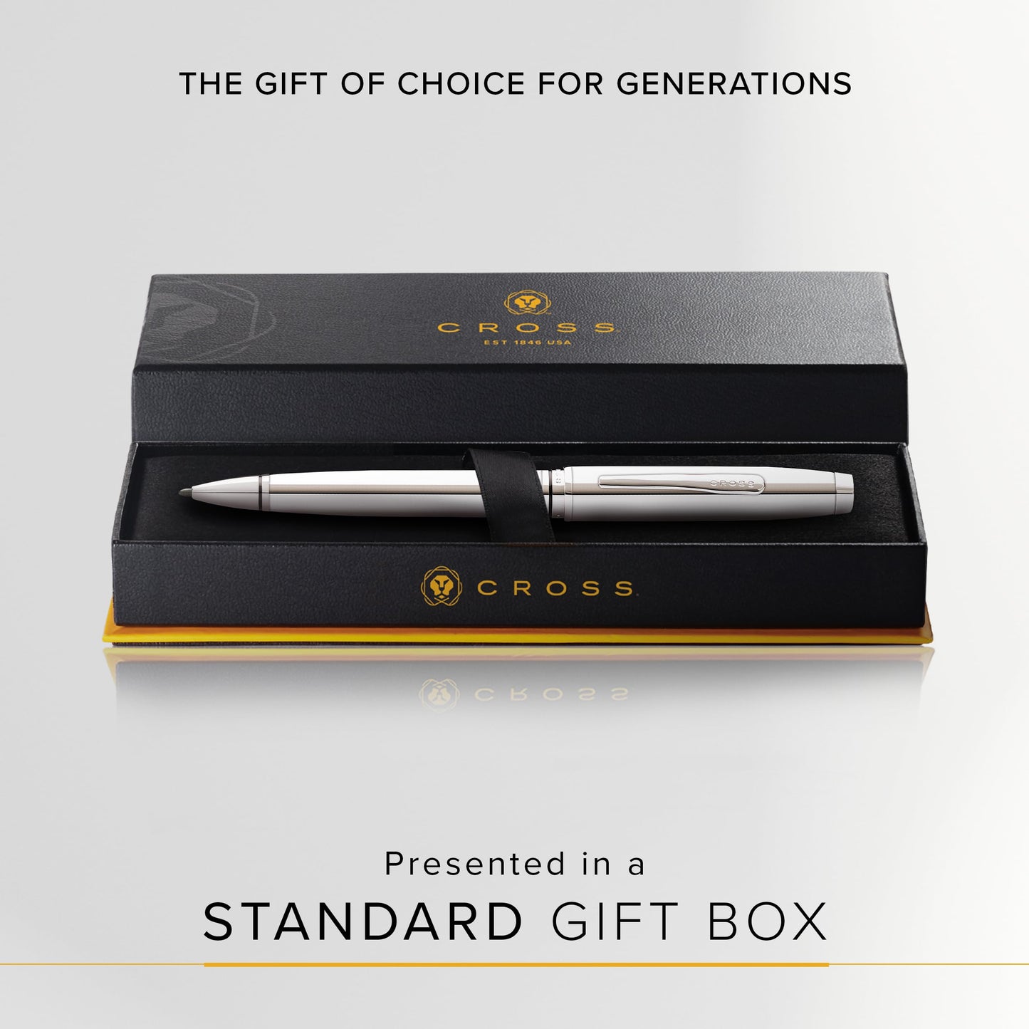 Cross Polished Chrome Ballpoint Pen for Professionals