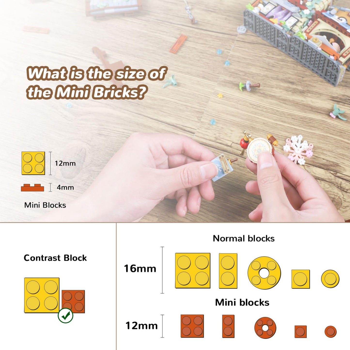 Chinese Street View Grocery Store Mini Building Blocks, MOC Creative Building Toys Model Set for Girls 6-12 Years Old, 970 PCS Simulation Architecture Construction Toy, Gift Idea for Adults