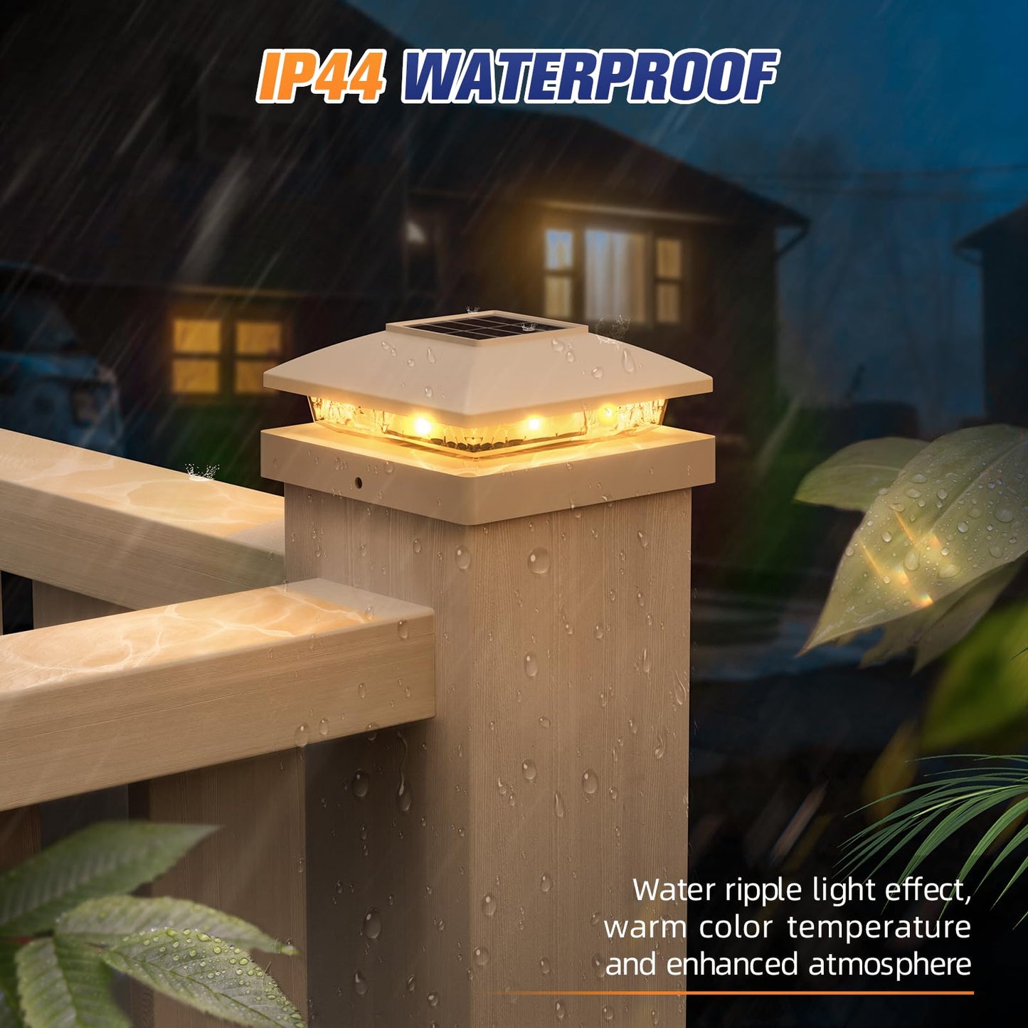 16 Pack Solar Post Cap Lights by APONUO