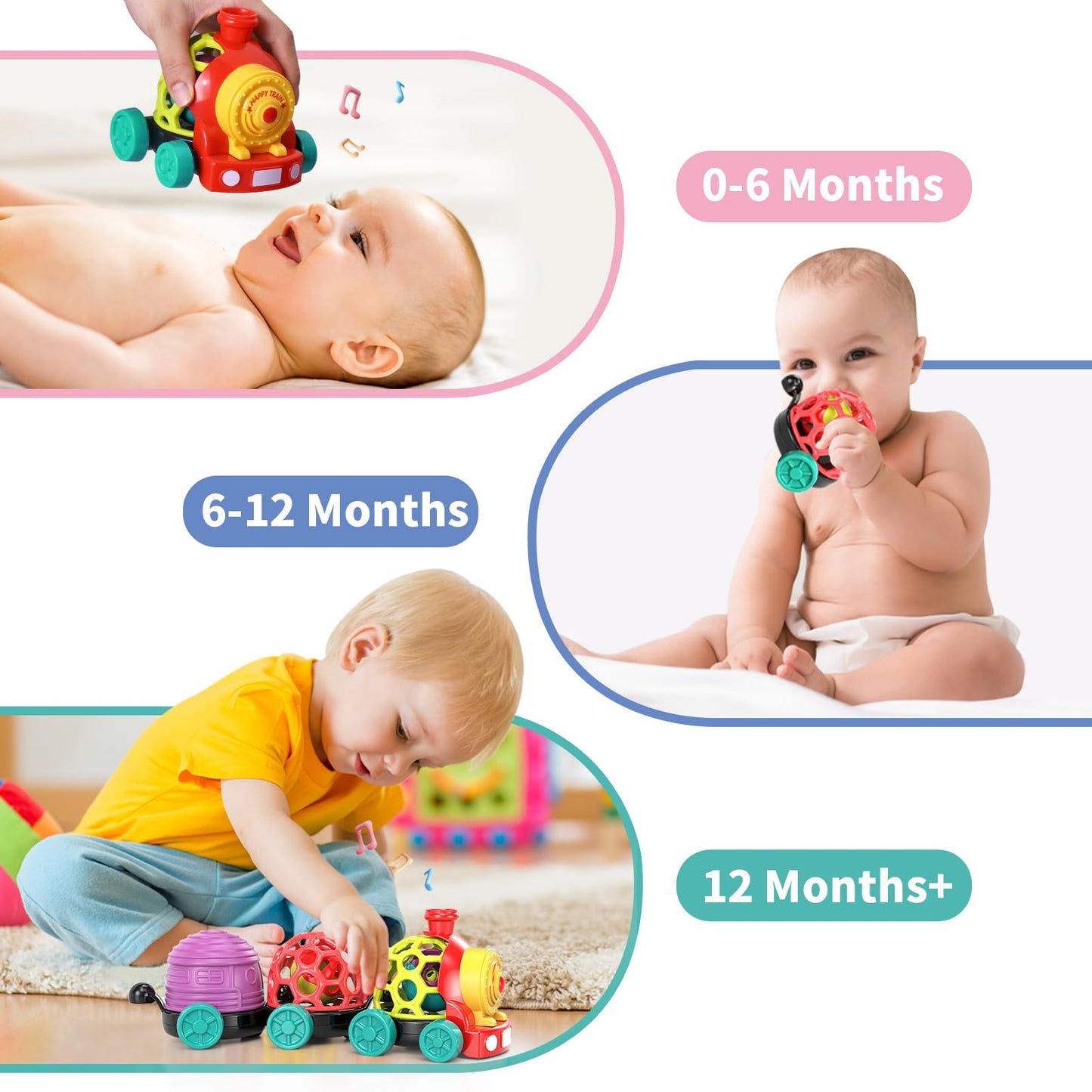 Toddler Train Toy for 1 Year Olds