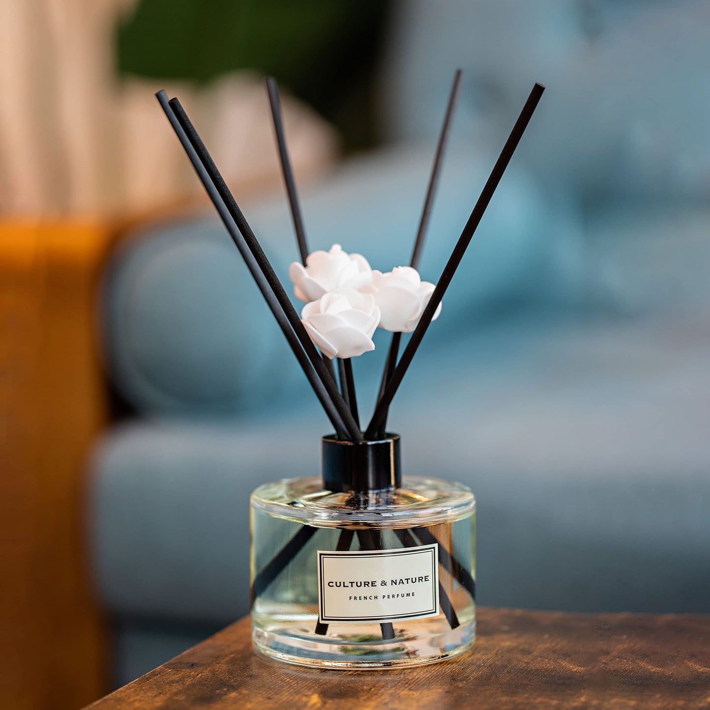 CULTURE & NATURE Reed Diffuser 6.7 oz (200ml) Flower Market Scented Reed Diffuser Set