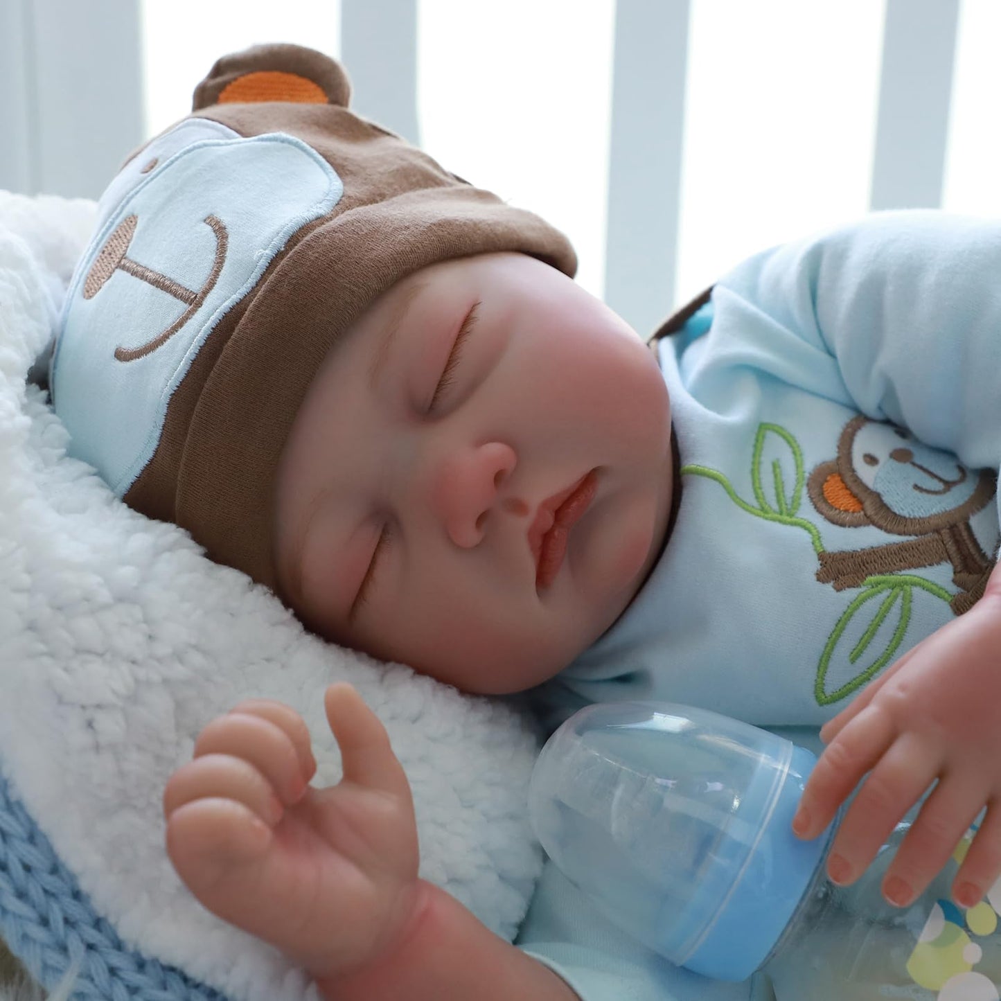 Kaydora Reborn Baby Dolls -22 inches Sleeping Realistic Reborn Baby Dolls Boy with Lifelike Soft Body Presented in Gift Box for Kids 3+