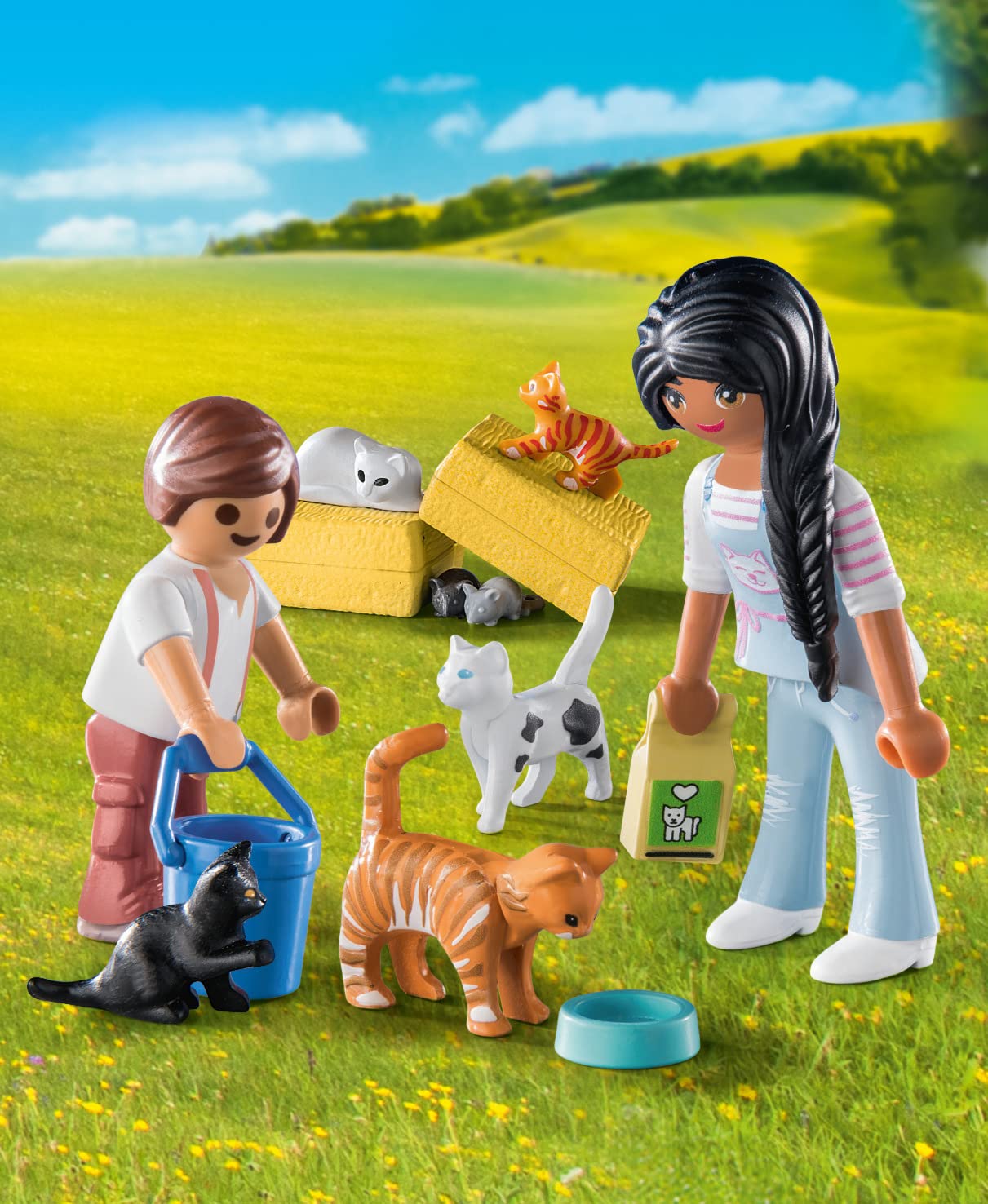 Playmobil Cat Family Toy Set for Kids