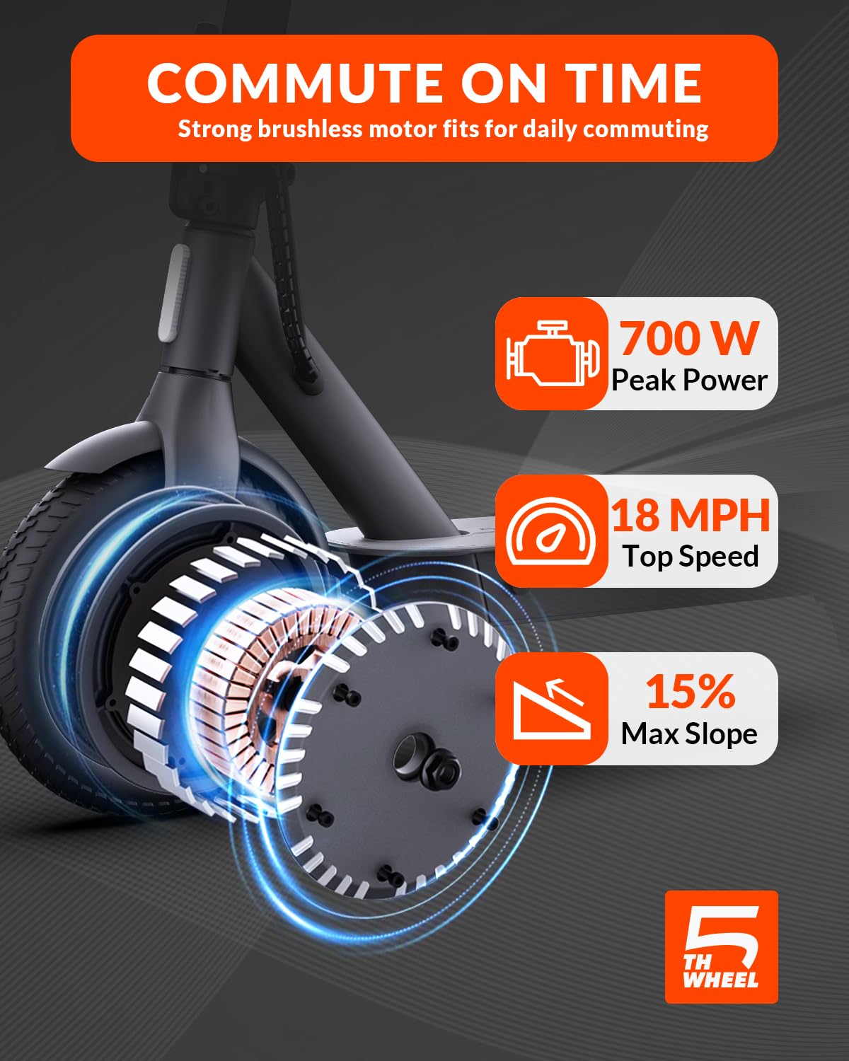 5TH WHEEL Electric Scooter with 350W Motor