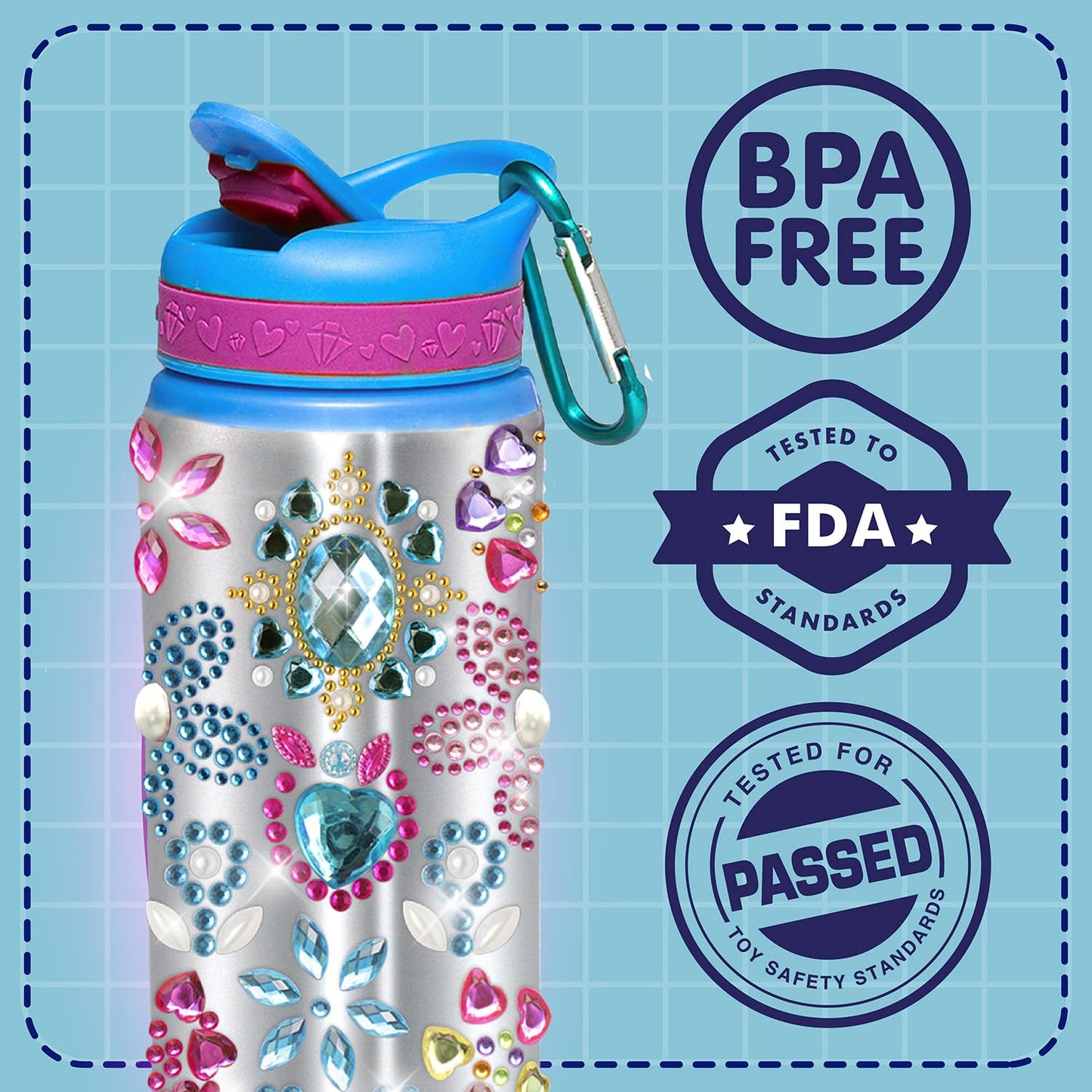 DIY Water Bottle Craft Set for Girls