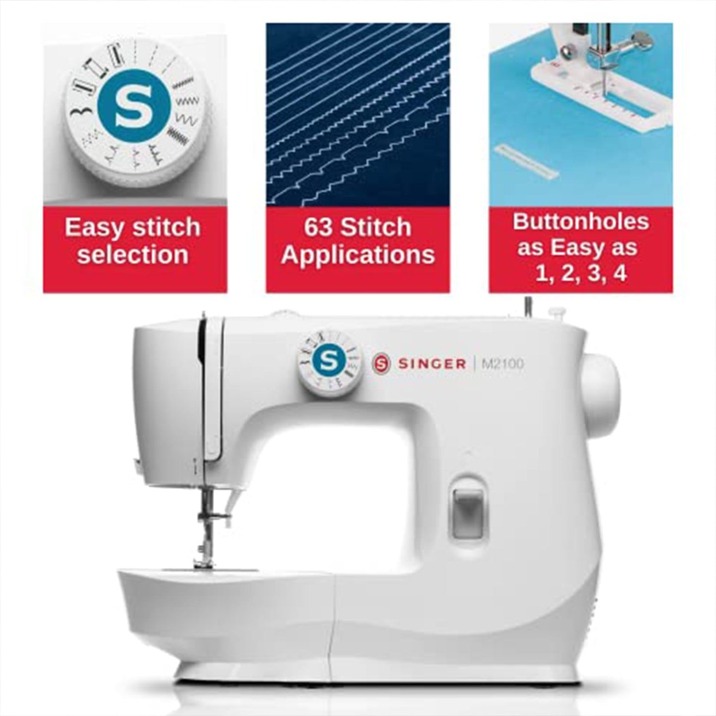SINGER Lightweight Compact Sewing Machine with 63 Stitches