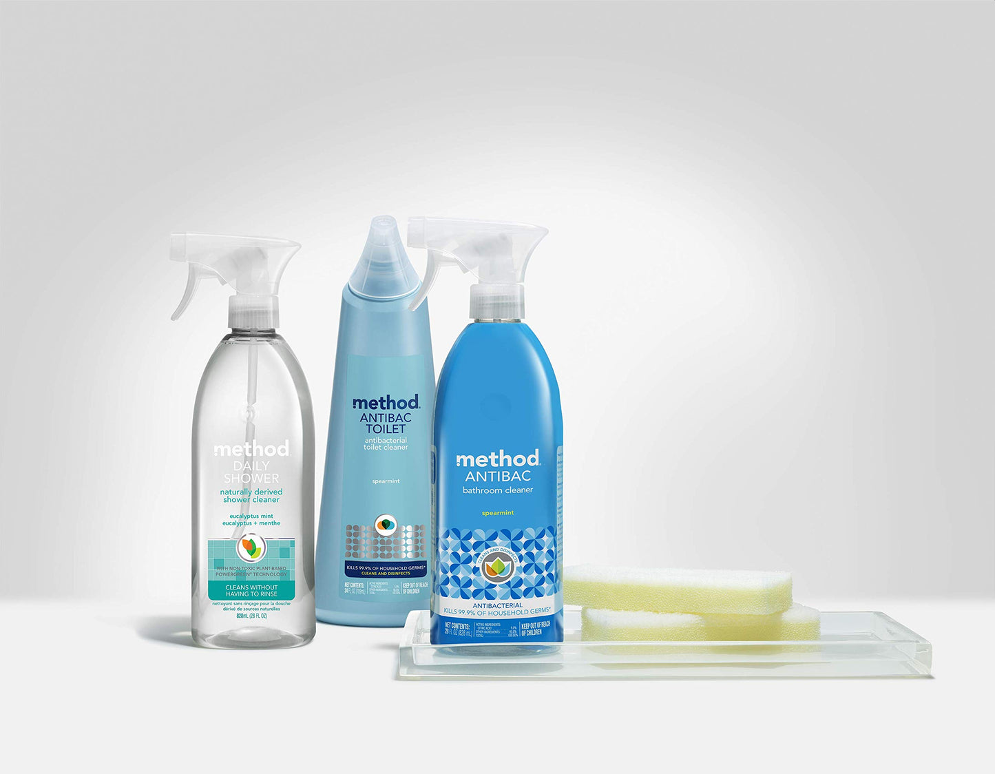 Method Daily Shower Cleaner, Eucalyptus Mint, 4-Pack