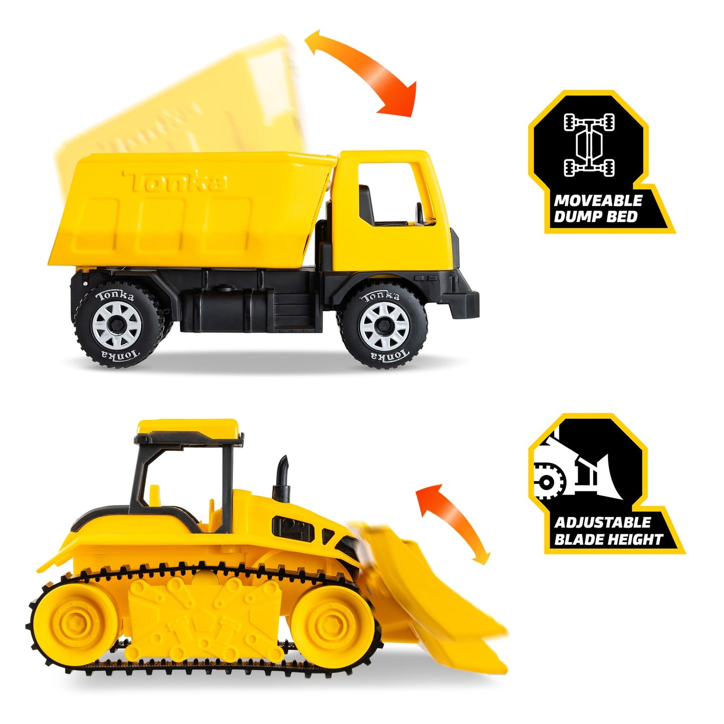 Tonka Giga Series Dump Truck & Bulldozer Set