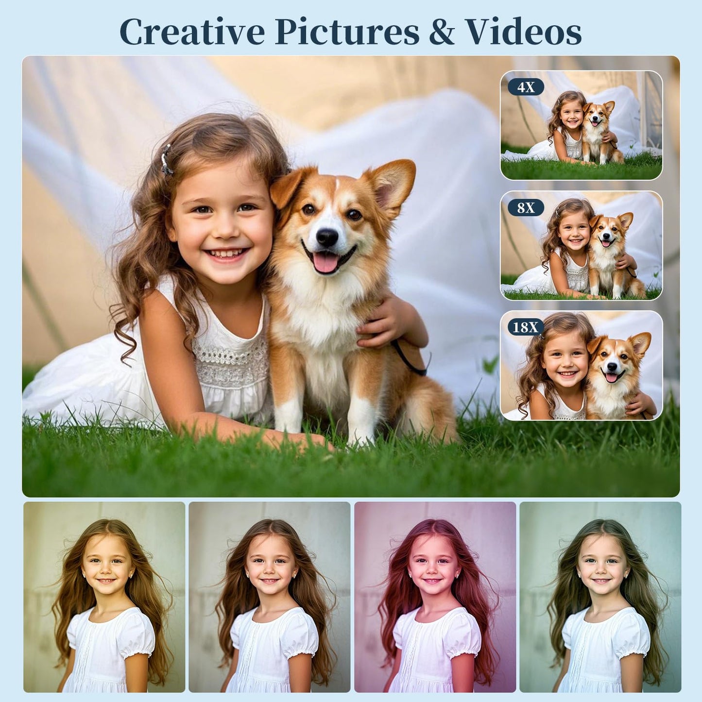 4K 64MP Autofocus Digital Camera for Beginners