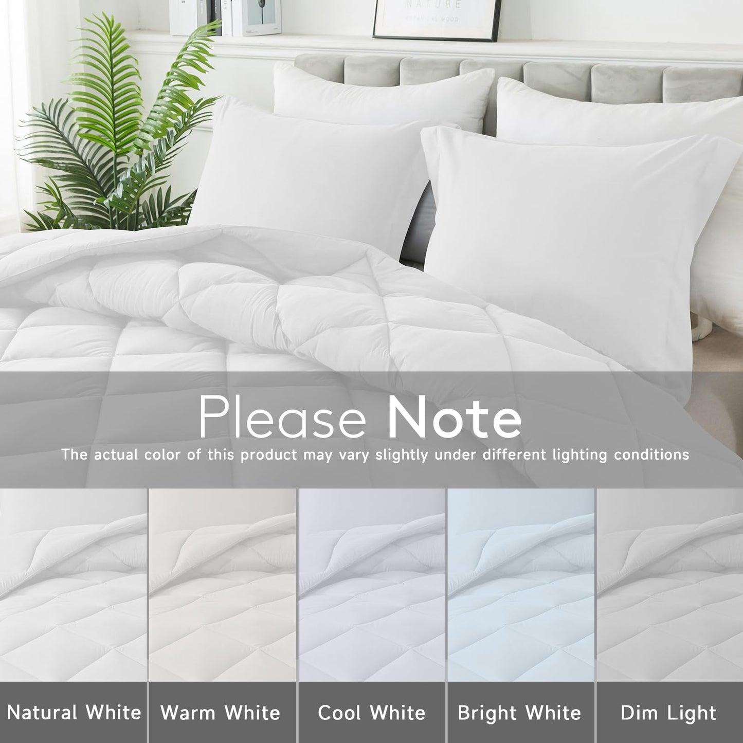HYLEORY Twin Comforter Set - Lightweight & Washable