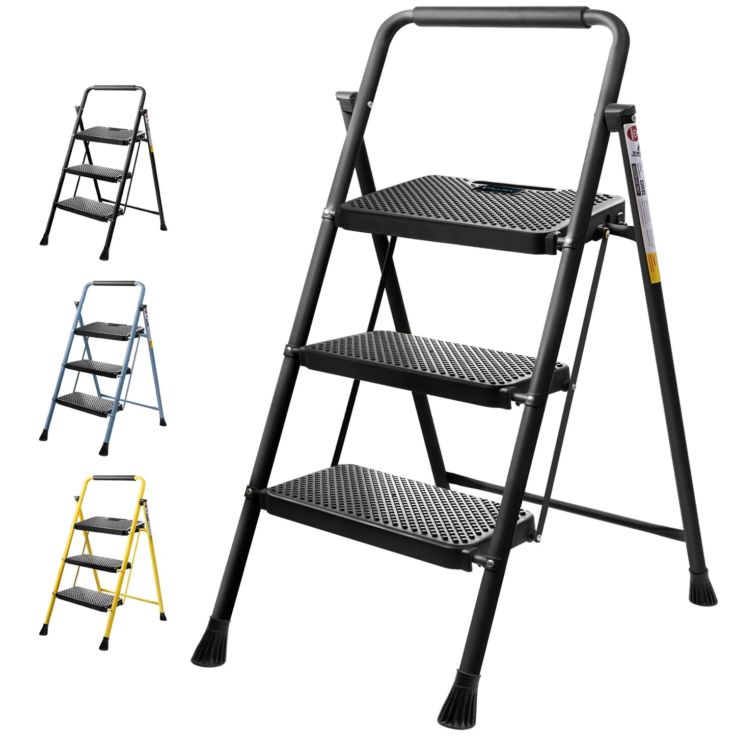 TICONN Heavy Duty Foldable Step Ladder