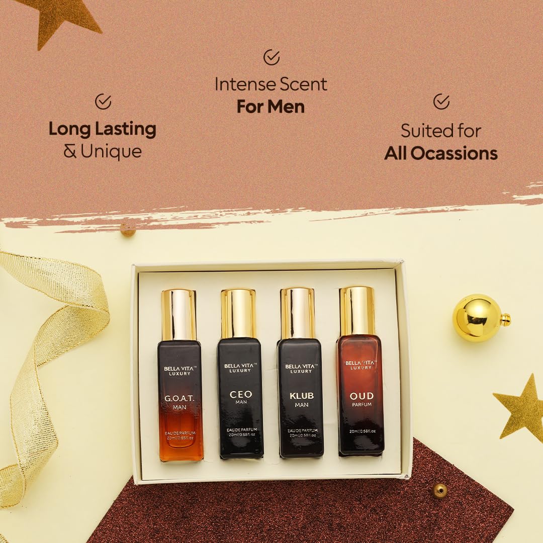 Luxury Perfume Gift Set for Men - 4 x 20ml