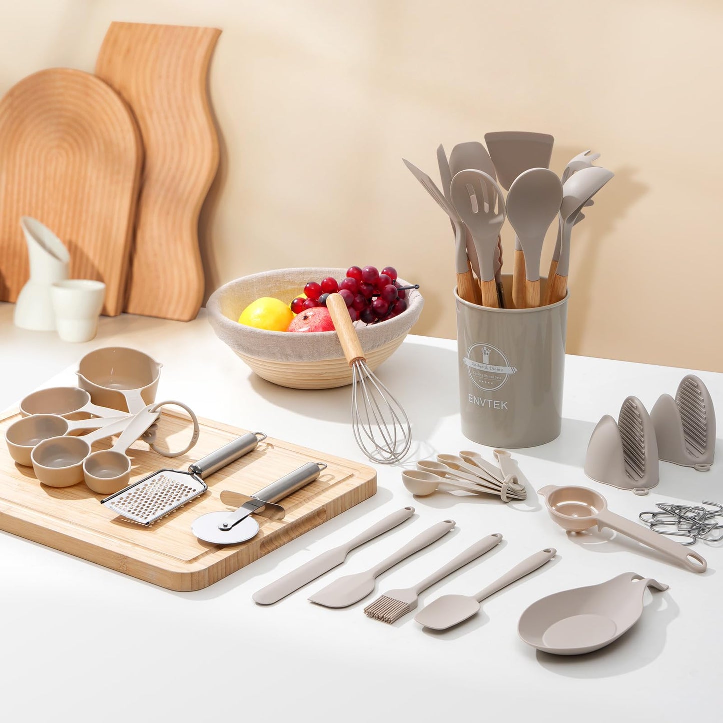 43 PCS Silicone Kitchen Utensils Set with Holder