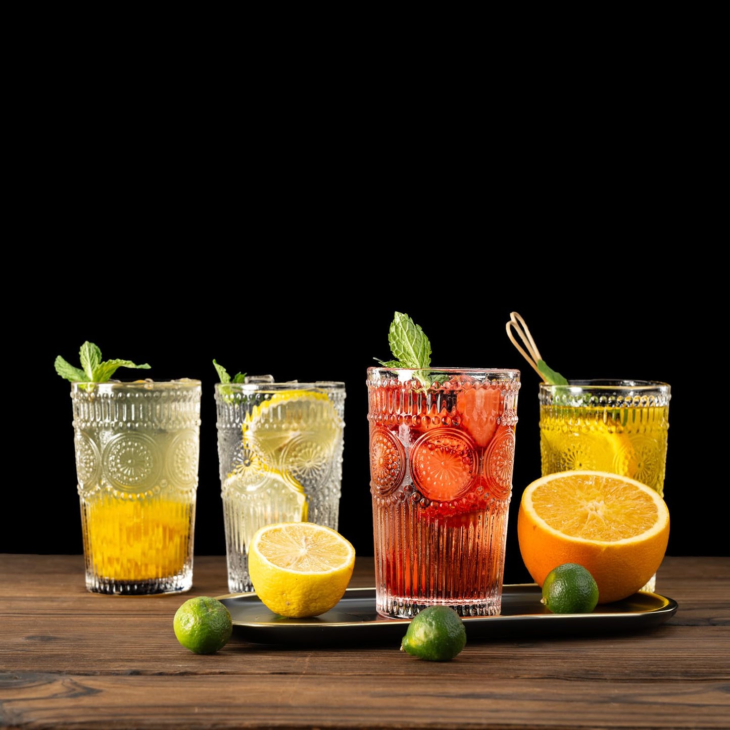 10.5 OZ Highball Glasses Set of 4