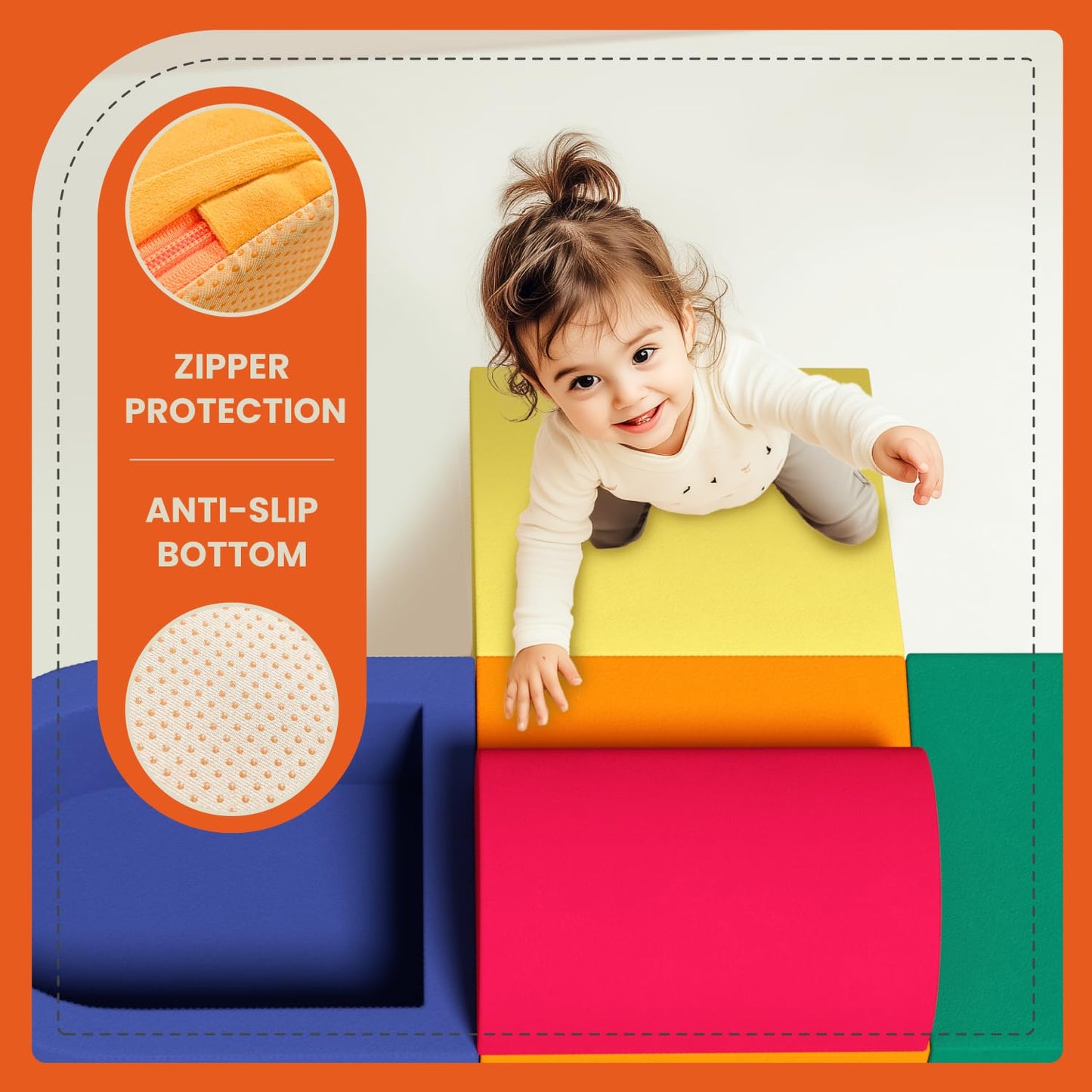 5-Piece Foam Climbing Blocks for Toddlers