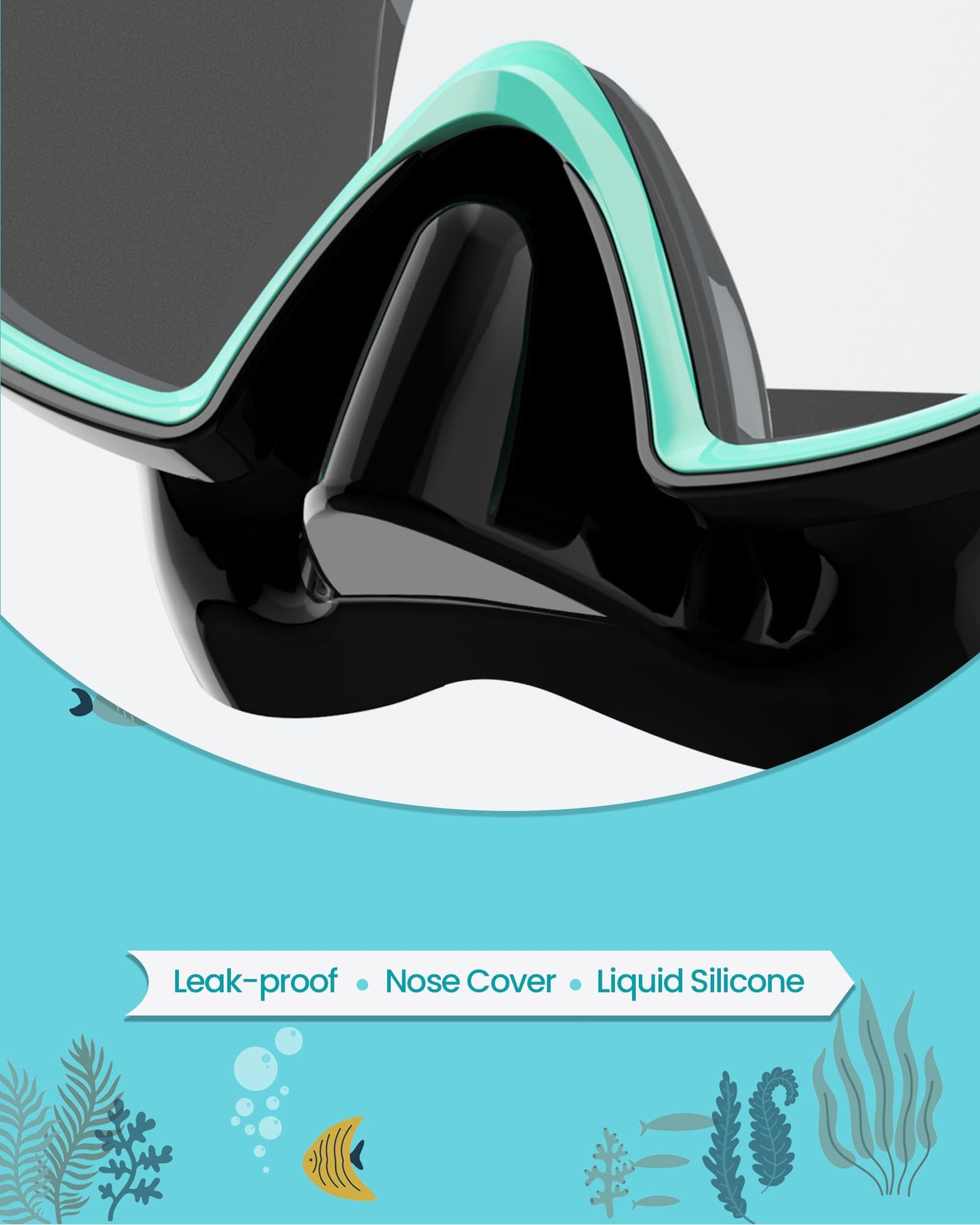 Kids Swim Goggles with Nose Cover by OutdoorMaster