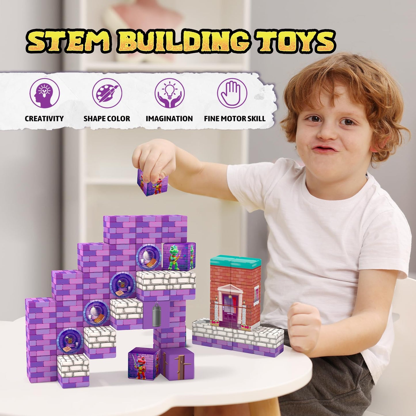 Magnetic Building Blocks for Kids - STEM Toys