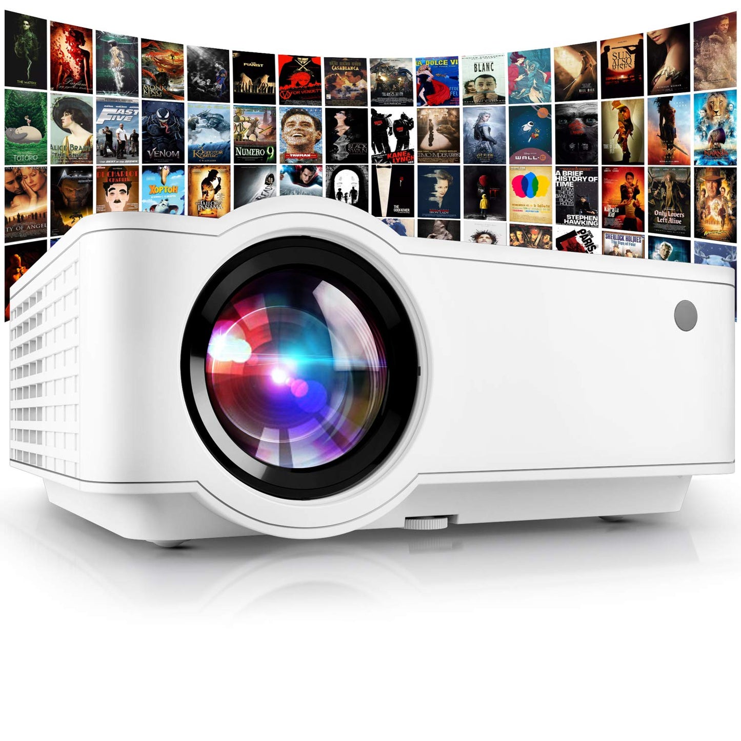 PONER SAUND 1080P Mini Home Theater Projector