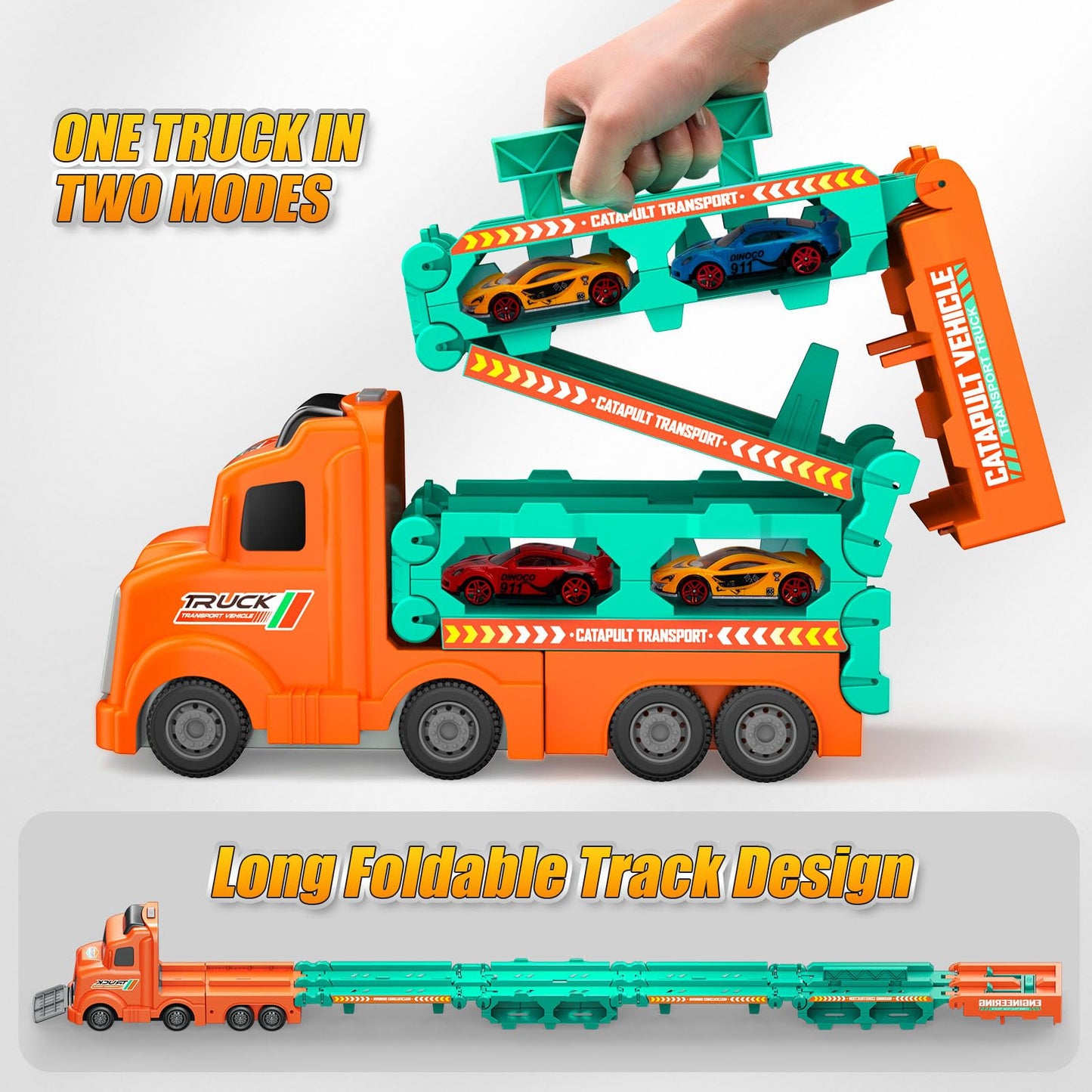 Foldable 3-Layer Car Race Track Playset