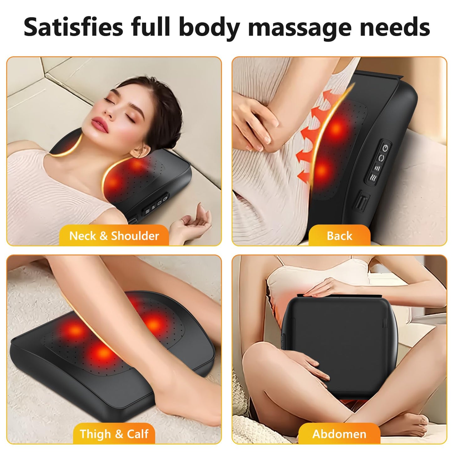 Shiatsu Back Massager with Heat by iKristin
