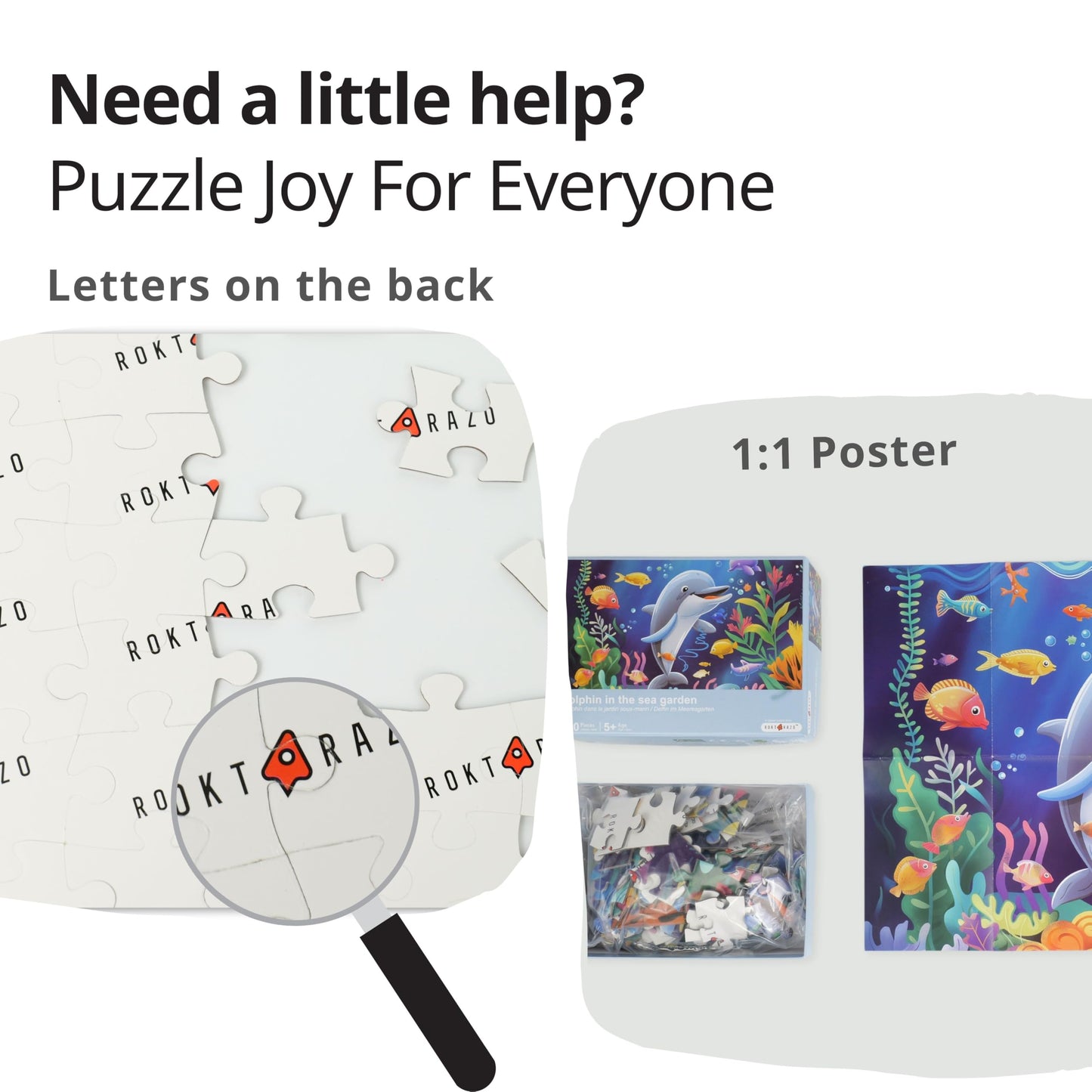 Dolphin Sea Garden 100-Piece Jigsaw Puzzle